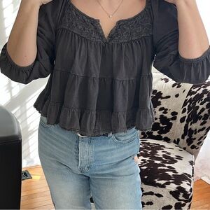 Lucky Brand Peasant Blouse